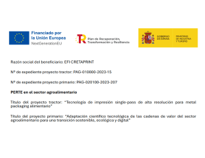 Award 1: Recovery, transformation, and resilience plan financed with Next Generation funds from the European Union.