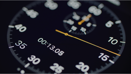 Graphic illustrating fast response time and performance in digital printing workflows